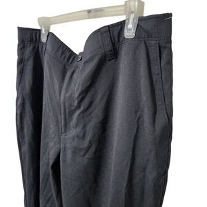 Grand Slam Performance Golf Pants 38x32 Black Elastic Waistband Lightweight